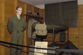 Living quarters of Airmen in training during the early 1950s